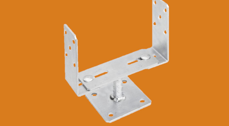 Állítható lecsavarozható talpas U oszloptalp - 60-200 mm