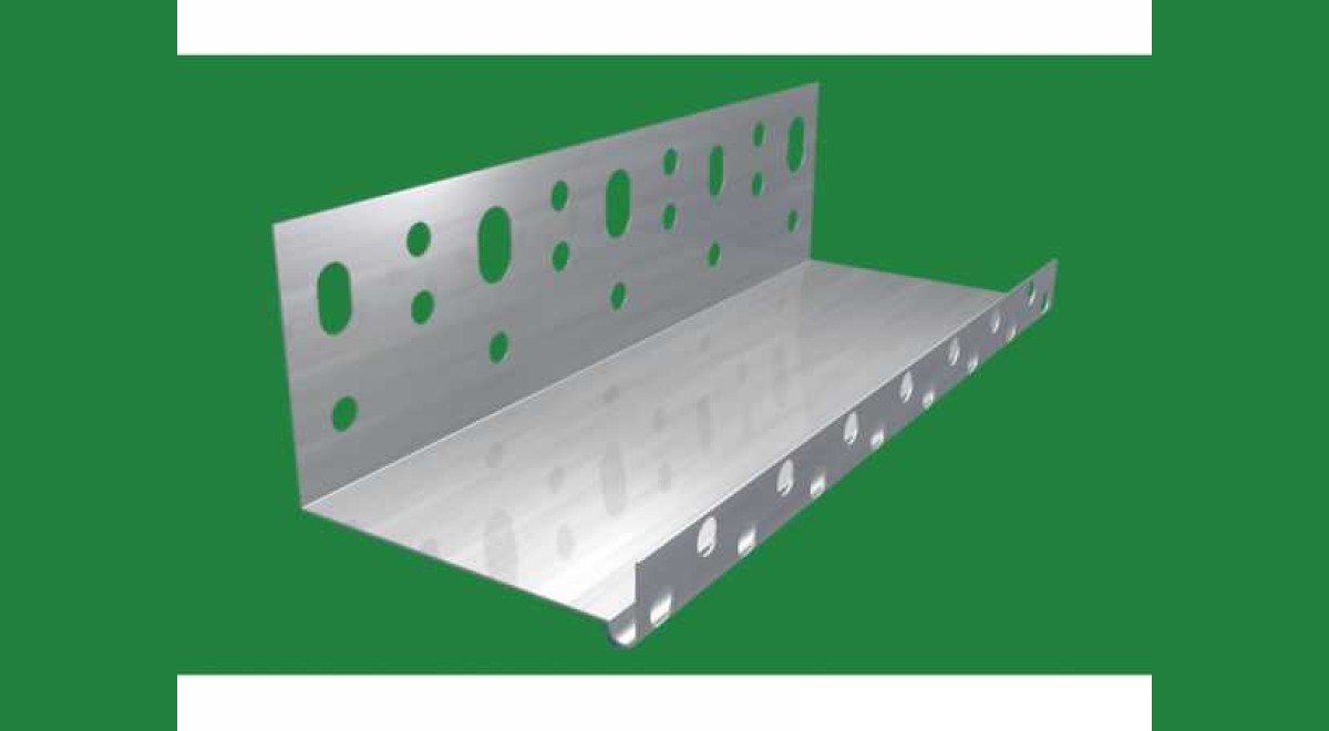 Alu lábazati indító profil - 1 x 300 mm - 2,5 fm/db