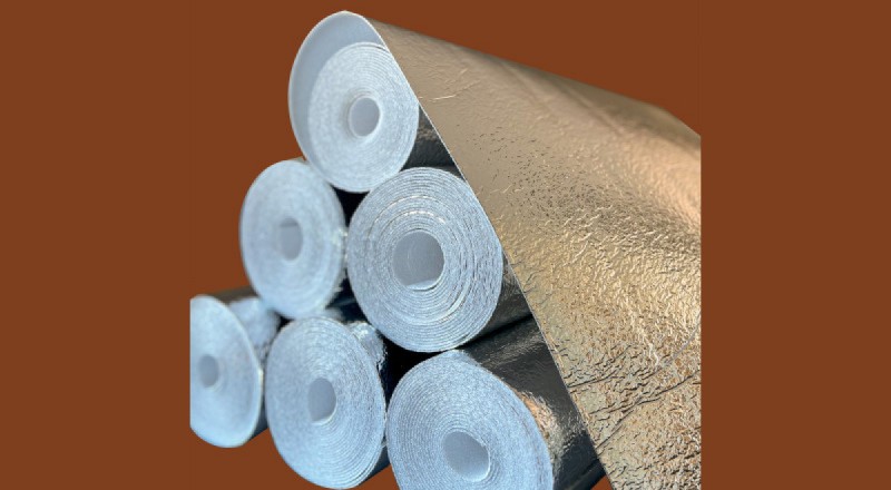 Hőtükrös radiátorfólia – 2 mm x 0,5 m x 5 m