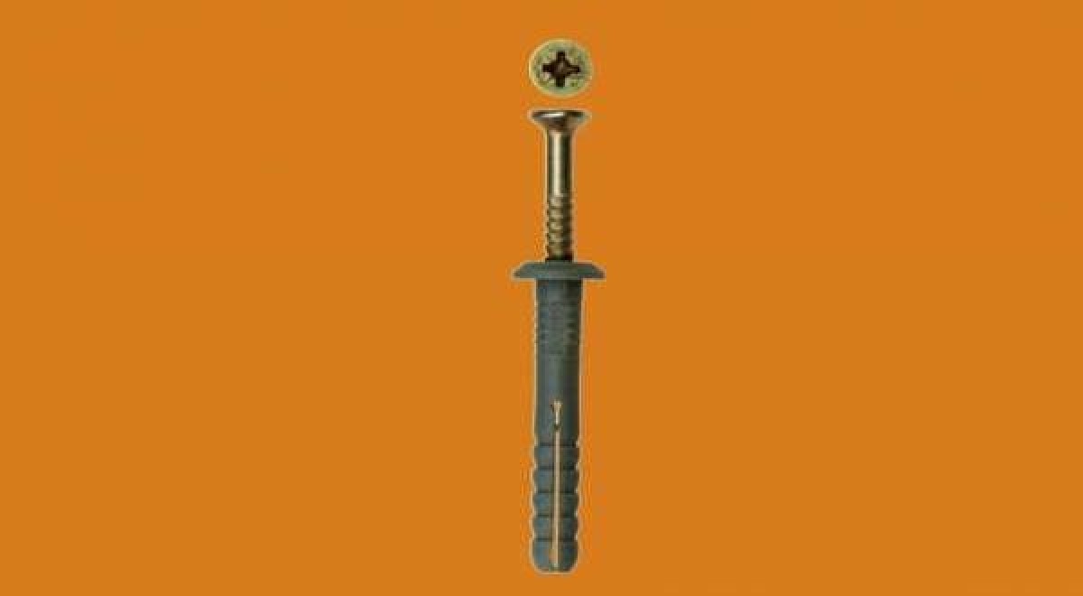 Beütődűbel lapos peremmel SMK - 6 x 60 mm