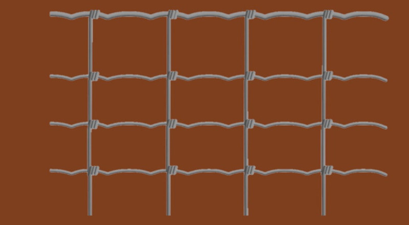 GALVAFIELD csavart kötésű, horganyzott acélháló - 8 x 15 cm - 1,9/2,2 mm - 1 x 50 m