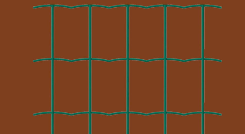 EUROPLAST hegesztett, zöld, PVC bevonatos horganyzott acélháló