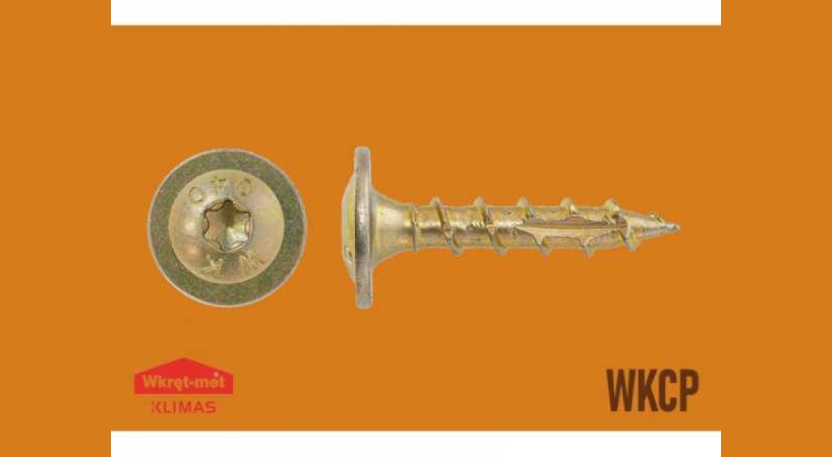 Faszerkezetépítő csavar lapos fejjel - 8 x 40 mm