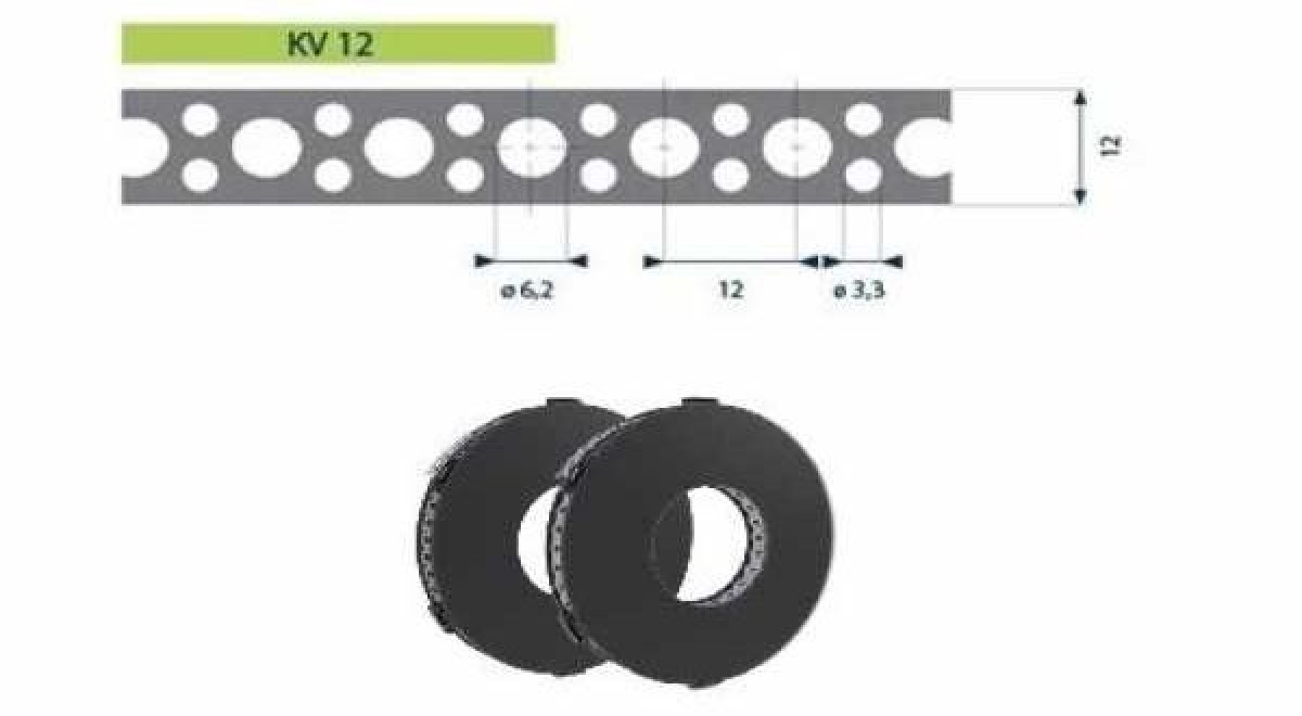 Hilti tip. acél rögzítőszalag - 12 x 0,7 mm x 10 m/tek, kazettában