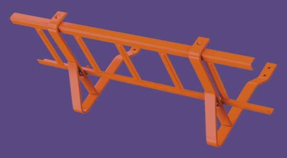 Hófogó rács - 120 cm - téglavörös