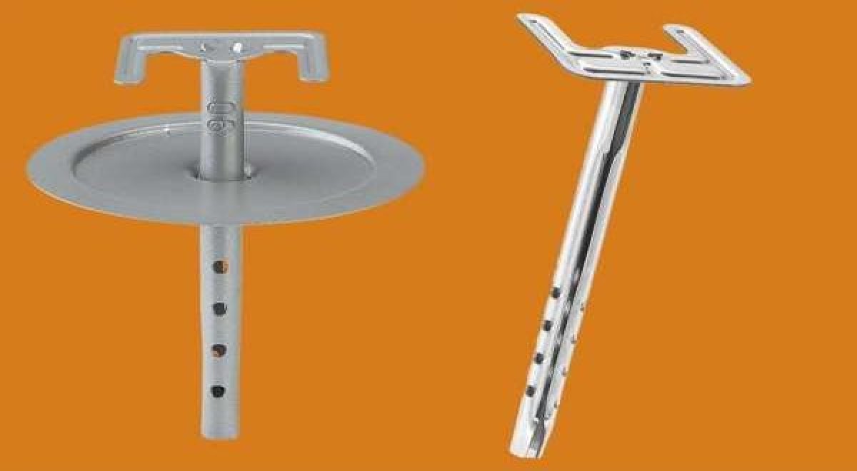 Hőszigetelést rögzítő tűzálló fém elem - 8 x 170 mm