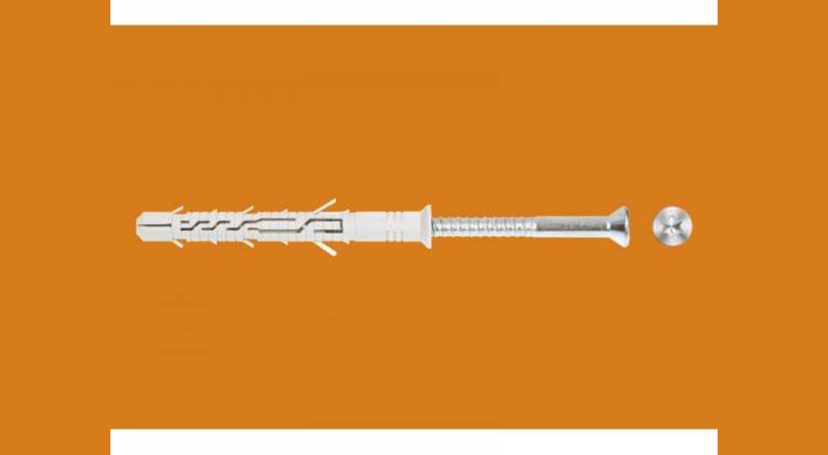 KPS-F NYLON tipli 10 x 230 mm - süllyesztett TX fejű csavarral - 7 x 235 mm