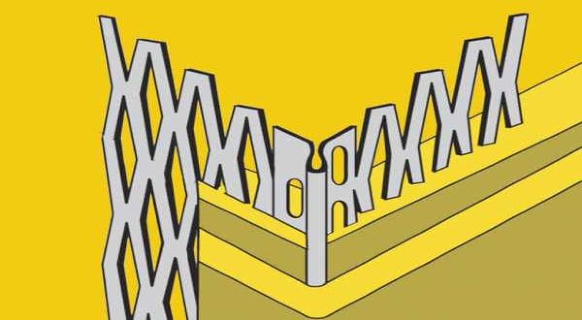 Kültéri sarokprofil bevakolható éllel - 3 fm/db