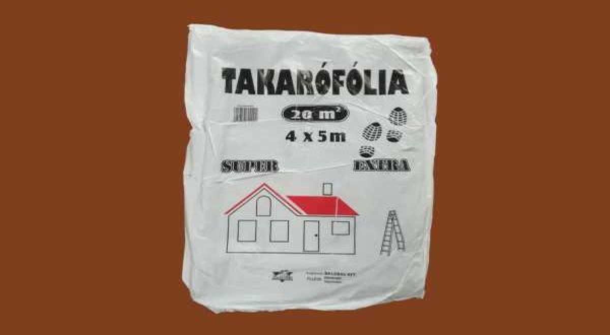 Lapolt létrázható SUPER EXTRA takarófólia, újrahaszn. PE - 4 x 5 m