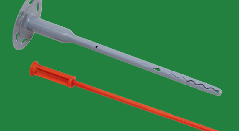 Műanyag dűbel nylon csavarszeggel