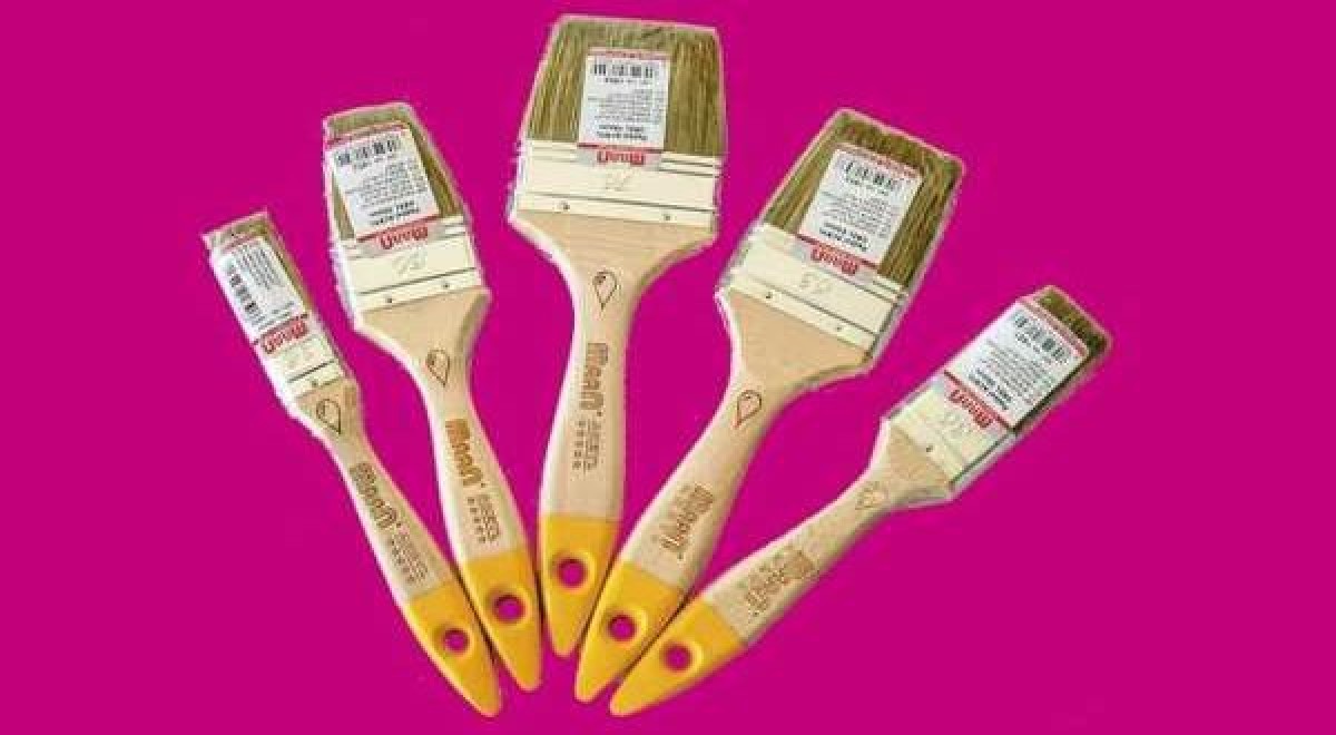 OREL kevert szőrű lazúr ecset fanyéllel - 36 x 15 mm