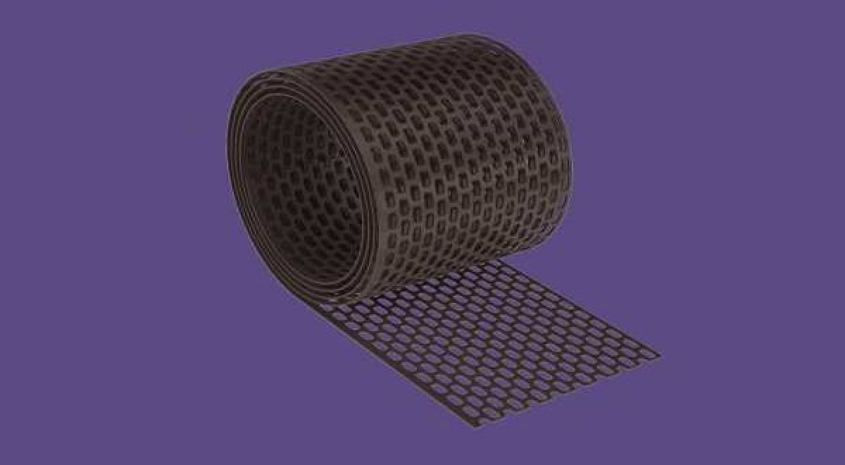 PVC szellőzőszalag - 10 cm x 5 m - barna