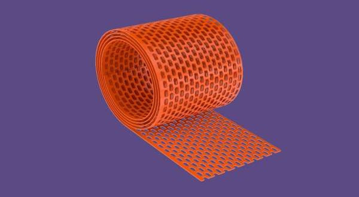 PVC szellőzőszalag - 10 cm x 5 m - téglavörös