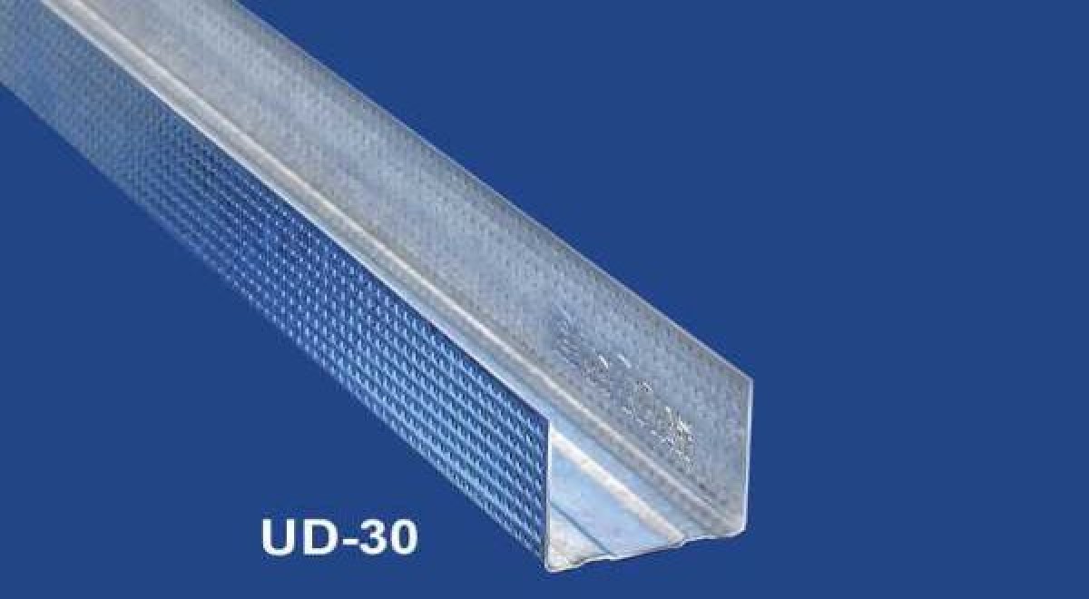 Szegélyprofil álmennyezethez - 0,5 mm UD30 - 4 fm/db