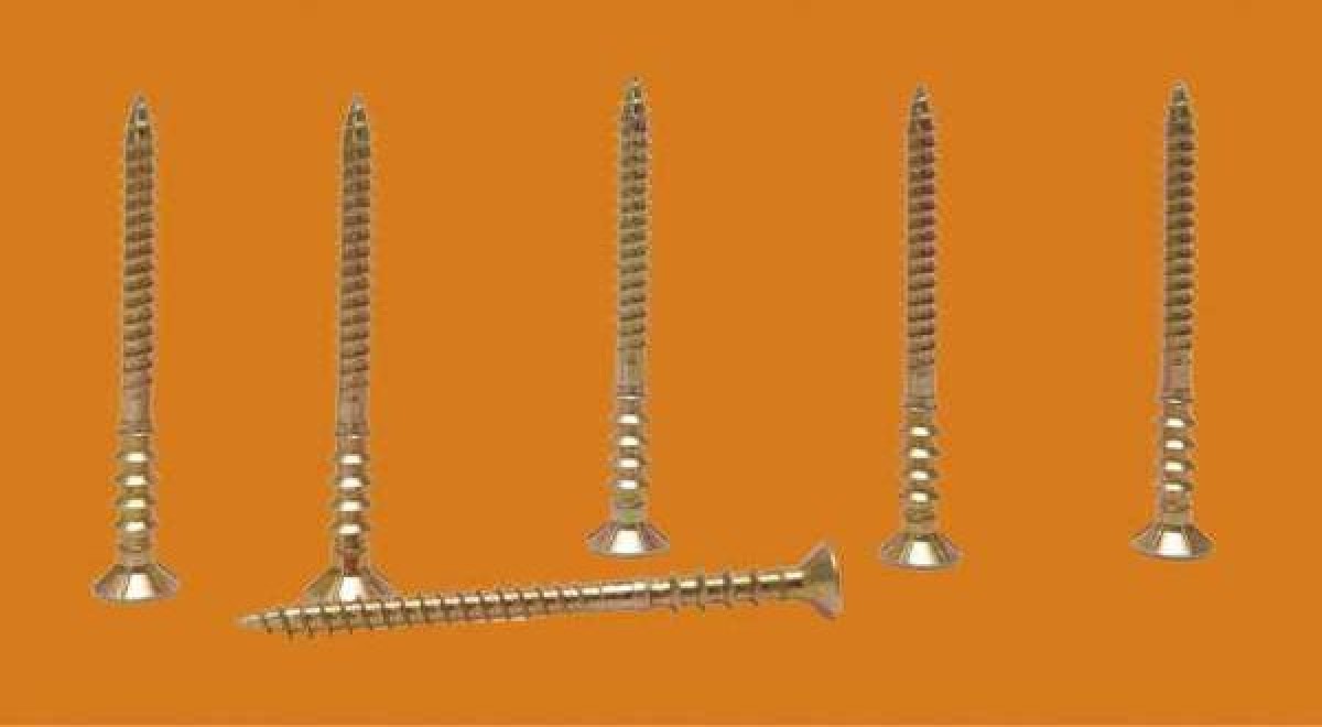 Szintezőcsavar, fa-fa