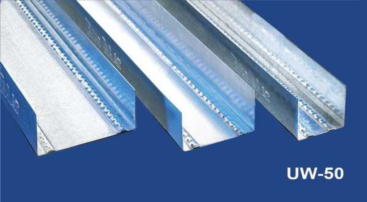 Vízszintes falvázprofil - 0,6 mm UW50 - 4 fm/db