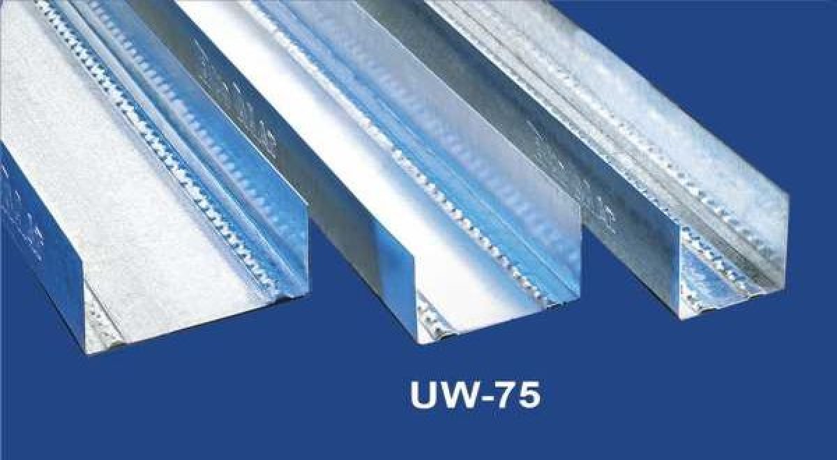 Vízszintes falvázprofil - 0,6 mm UW75 - 4 fm/db